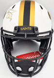 DREW BREES AUTOGRAPHED SAINTS LUNAR ECLIPSE FULL SIZE AUTH HELMET BECKETT 197108