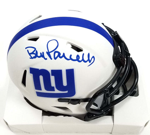 Bill Parcells Signed New York Giants Lunar Eclipse Mini Helmet Beckett Witnessed