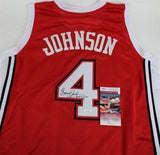 Larry Johnson Signed UNLV Runnin' Rebels Jersey (JSA COA) #1 Overall Pick 1991