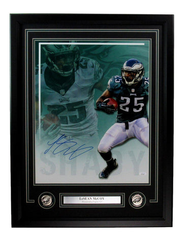 LeSean McCoy Signed 16x20 Photo Philadelphia Eagles Framed JSA 192027