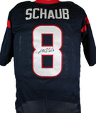 Matt Schaub Autographed Blue Pro Style Jersey-JSA W *Black