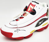 ALLEN IVERSON AUTOGRAPHED WHITE REEBOK THE ANSWER SHOE 76ERS 10.5 BECKETT 233341