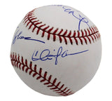 Emilio Estevez, Martin & Charlie Sheen Signed Rawlings OML White Baseball