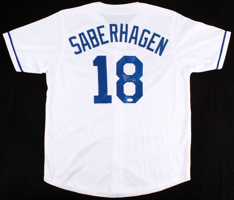 Bret Saberhagen Signed Royals Jersey (JSA COA) 1985 World Series Champ & MVP