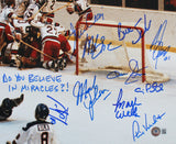 1980 USA Hockey 19 Sigs Craig, Eruzione, Broten Signed 16x20 Photo BAS Witnessed