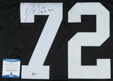 Lincoln Kennedy Signed Oakland Raiders Jersey Inscribed 3xPro Bowl (Beckett COA)