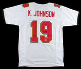 Keyshawn Johnson Signed Tampa Bay Buccaneers Jersey (Beckett COA) 3xPro Bowl WR