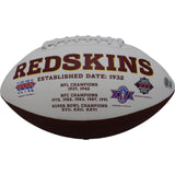 Chris Samuels Autographed Washington Redskins Logo Football HTTR Beckett 48023