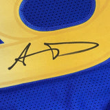 Autographed/Signed Aaron Donald Los Angeles LA Royal Blue Jersey JSA COA