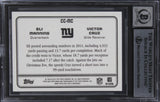 Eli Manning & Victor Cruz Signed 2012 Topps Magic CC #CCMC Card Auto 10 BAS Slab