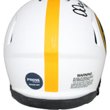 Dermontti Dawson Signed Pittsburgh Steelers Lunar Mini Helmet PROVA 42221