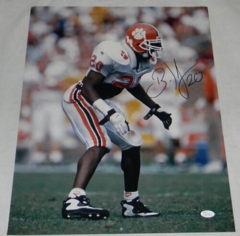 BRIAN DAWKINS AUTOGRAPHED SIGNED CLEMSON TIGERS 16x20 PHOTO JSA