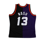 Steve Nash Signed Phoenix Suns Mitchell & Ness Swingman 1996/1997 Split NBA Jers