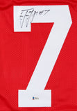 Ted Ginn Jr. Signed Ohio State Buckeyes Jersey (Beckett COA) Chicago Bears W.R.