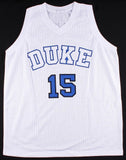 Jahlil Okafor Signed Duke Blue Devil's Jersey (Schwartz COA) 3rd Pick 2015 Draft