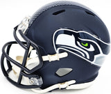 MATT HASSELBECK AUTOGRAPHED SEAHAWKS BLUE SPEED MINI HELMET BECKETT 230081