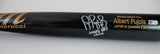 Albert Pujols signed bat "2000th RBI 5/9/19" Inscription (MLB Authenticated)