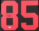 GEORGE KITTLE (49ers black TOWER) Signed Autographed Framed Jersey Beckett