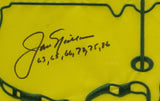 Jack Nicklaus Signed Framed Masters Golf Flag w/ Years Auto 9 JSA LOA BB51015