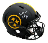 Najee Harris Signed/Inscr Steelers Eclipse Full Size Auth Helmet Fanatics 161455