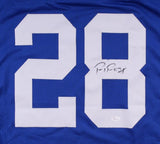 Paul Perkins Signed Giants Jersey (JSA) New York 2016 Rookie Running Back