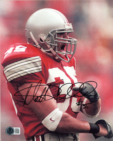 Matt Wilhelm Autographed Ohio State Buckeyes 8x10 Photo Beckett 47341