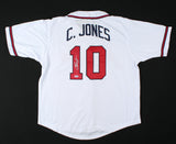 Chipper Jones Signed Atlanta Braves Jersey (PSA COA) HOF 8xAll Star 3rd Baseman