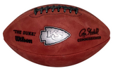 PATRICK MAHOMES SIGNED KANSAS CITY CHIEFS METALLIC NFL DUKE WILSON FOOTBALL BAS