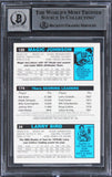 Bird, Erving & Magic Signed 1996 Topps Stars Reprints #8 Card Auto 10! BAS Slab