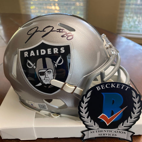 Josh Jacobs Signed Autographed Las Vegas Raiders Mini Helmet Beckett