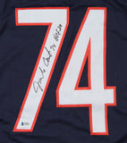 Jim Covert Signed Chicago Bears Jersey Inscribed "HOF 20" (Beckett) 1985 SB XX