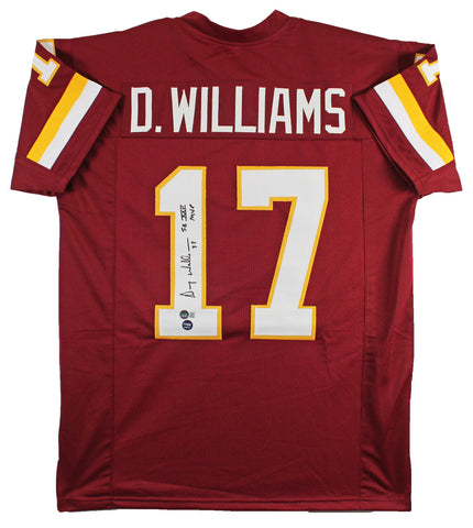 Doug Williams "SB XXII MVP" Authentic Signed Maroon Pro Style Jersey BAS Witness