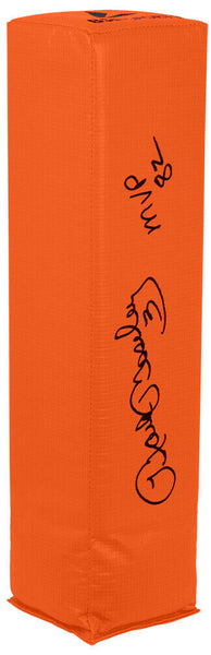 Mark Moseley Signed BSN Orange Football Endzone Pylon w/MVP 82 - (SS COA)