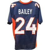 Champ Bailey Autographed/Signed Pro Style Blue Jersey Beckett 30549