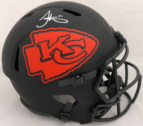 TYREEK HILL AUTOGRAPHED CHIEFS ECLIPSE FULL SIZE SPEED HELMET BECKETT 185952