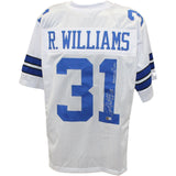 Roy Williams Autographed/Signed White Pro Style Jersey Insc. BAS 44072