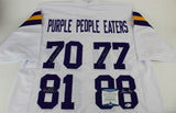 Purple People Eaters, Eller, Marshall, Larsen & Page Signed Vikings Jersey (BAS)