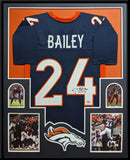 FRAMED DENVER BRONCOS CHAMP BAILEY AUTOGRAPHED SIGNED JERSEY BECKETT HOLO