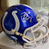 PEYTON MANNING SIGNED AUTOGRAPHED INDIANAPOLIS COLTS FLASH MINI HELMET FANATICS