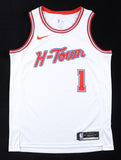 Amen Thompson Signed Houston Rockets Jersey (PSA) 2023 #4 Overall Draft Pick