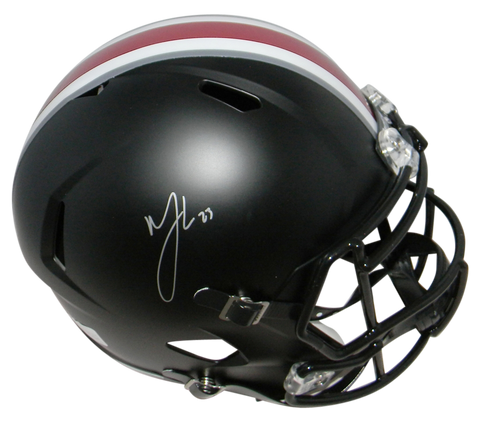 MARSHON LATTIMORE SIGNED AUTOGRAPHED OHIO STATE BUCKEYES BLACK FULL SIZE HELMET