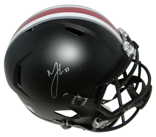 MARSHON LATTIMORE SIGNED AUTOGRAPHED OHIO STATE BUCKEYES BLACK FULL SIZE HELMET