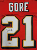 FRANK GORE SIGNED AUTOGRAPHED PRO STYLE CUSTOM XL JERSEY BECKETT QR