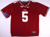 Jimbo Fisher ( Head Coach ) Signed Jameis Winston FSU Jersey (JSA COA)