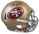 49ers Frank Gore Authentic Signed Full Size Speed Rep Helmet W/ Case BAS Witness