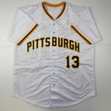 Autographed/Signed Ke'Bryan Hayes Pittsburgh White Baseball Jersey Beckett COA