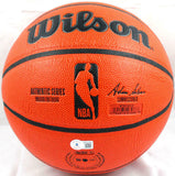 Mike Bibby Autographed Official NBA Wilson Basketball-Beckett W Hologram *Silver