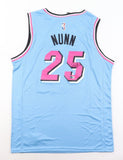 Kendrick Nunn Signed Heat Powder Blue Miami Vice Nike Style Jersey (Beckett)