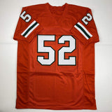 Autographed/Signed Ray Lewis Miami Orange College Jersey Beckett BAS COA