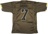 DALLAS COWBOYS TREVON DIGGS AUTOGRAPHED ARMY GREEN JERSEY BECKETT WITNESS 233655